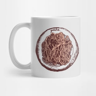 Pasta Spaghetti Lovers Sketch Mug